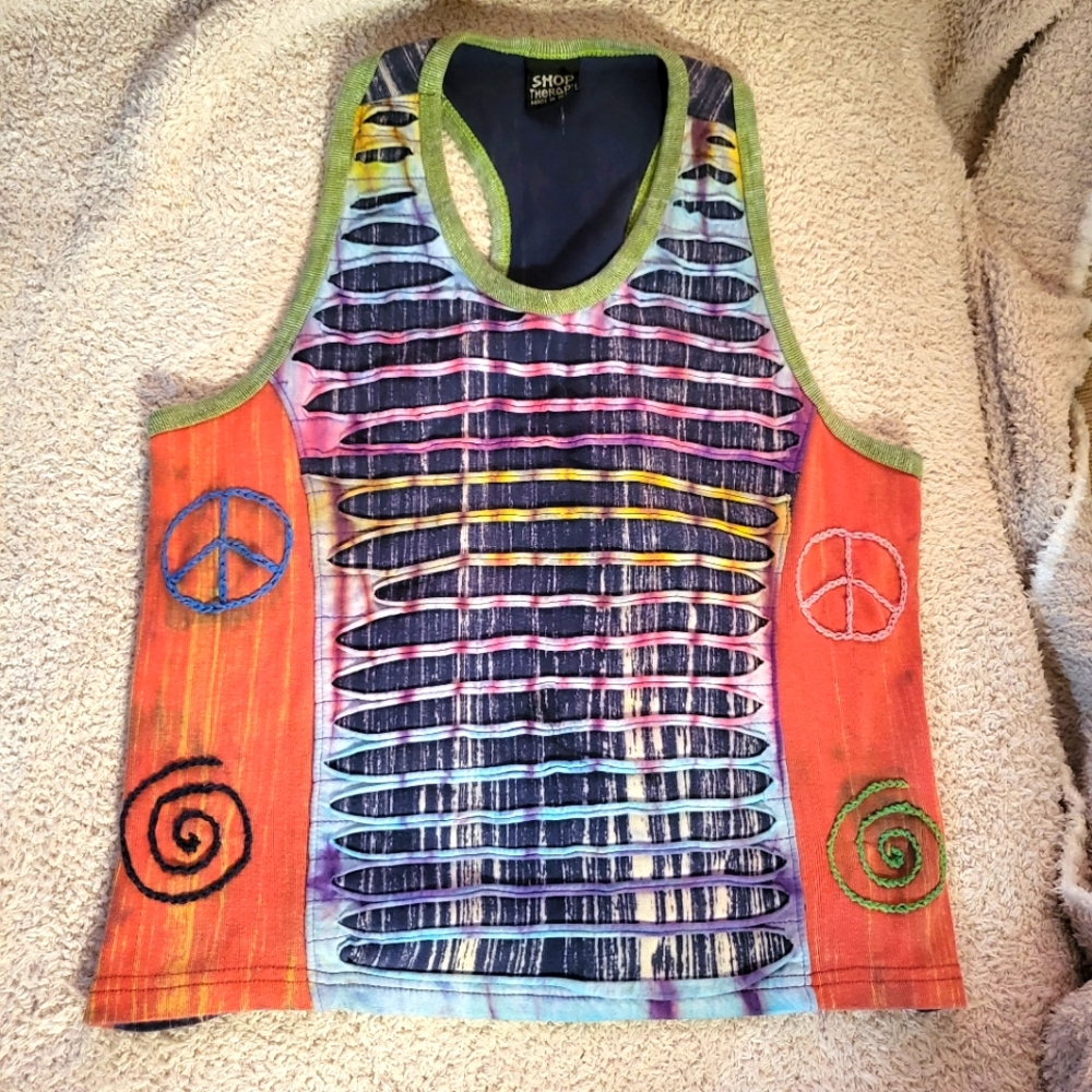Colorful hippie tank top
